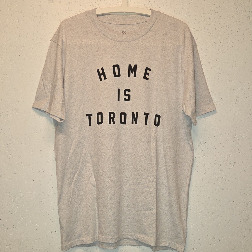 'Home is Toronto' Heather Gray Unisex T-Shirt (Large) - Picture 1 of 2